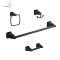 Aquacubic 4 Pieces Bathroom Accessories Include 24 Inch Towel Bar Set Toilet Paper Holder Towel Ring and Robe Hook